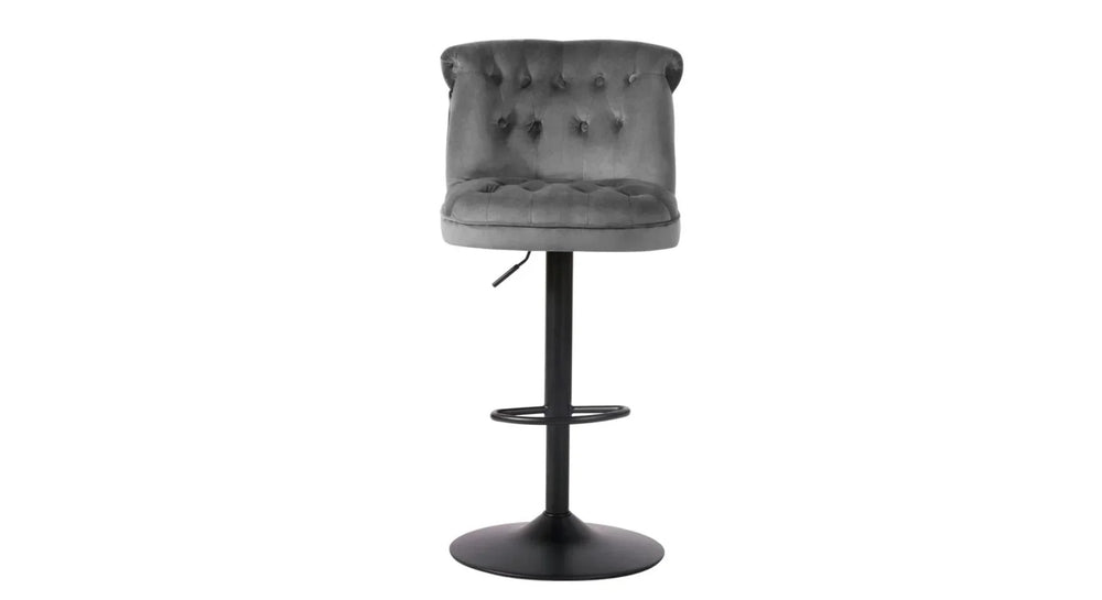 Grey Color Cellan Swiel Adjustable Bar Stool - All India Decor