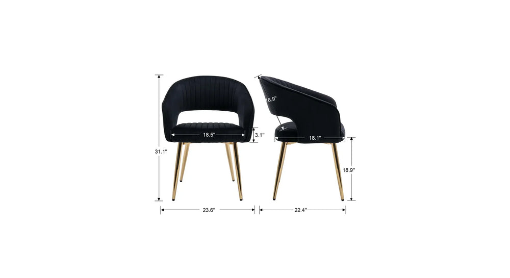 Black Ayatt Accent Chair - All India Decor