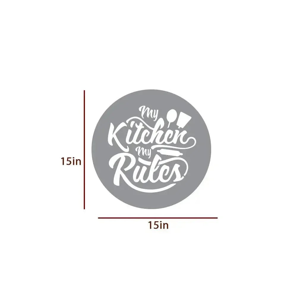 High - Quality 'My Kitchen My Rules' Backlit Wall Decor for Kitchen Decor - All India Decor