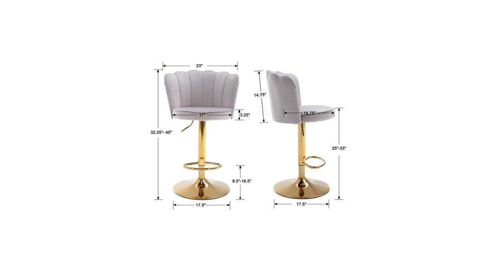 Grey Color Avidan Bar Stool - All India Decor