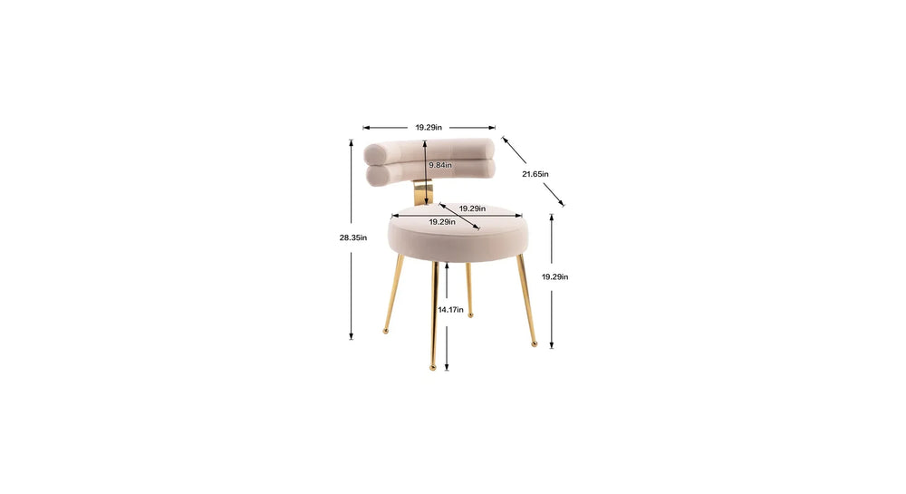 Beige Swizzy Aceent Chair - All India Decor
