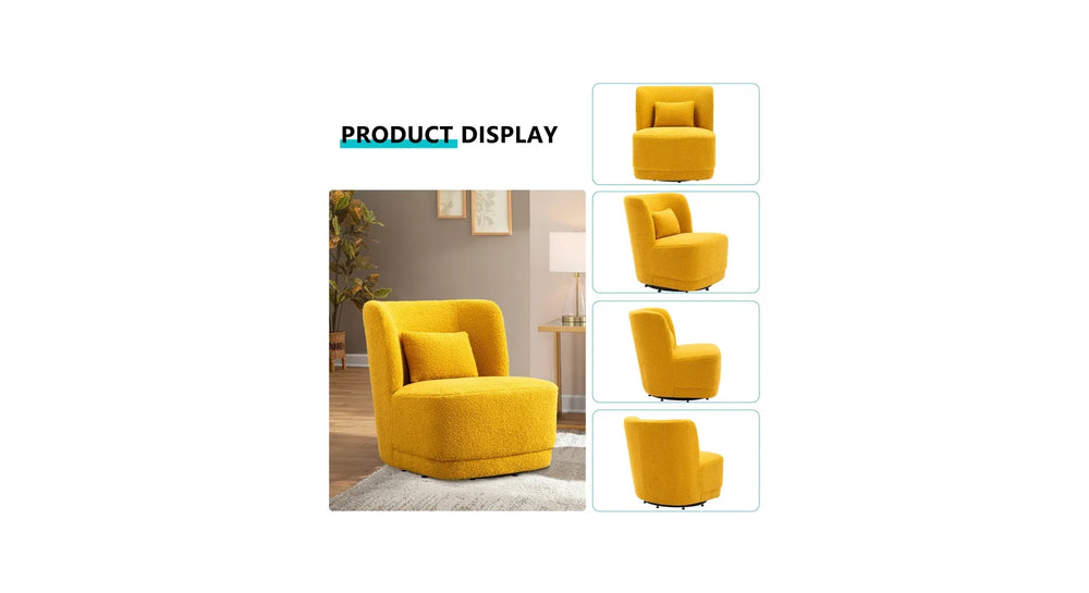 Yellow Deeda Barrel Chair - All India Decor
