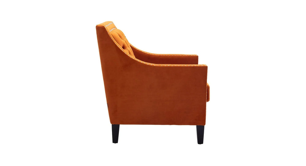 Orange Asaria Accent Chair - All India Decor