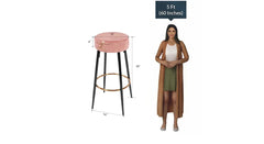 Pink Color Nahman Bar Stool - All India Decor