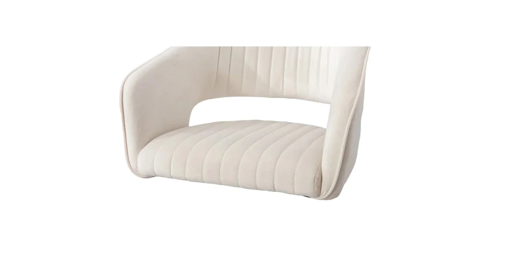 White Color Dee Swiel Adjustable Bar Stool - All India Decor