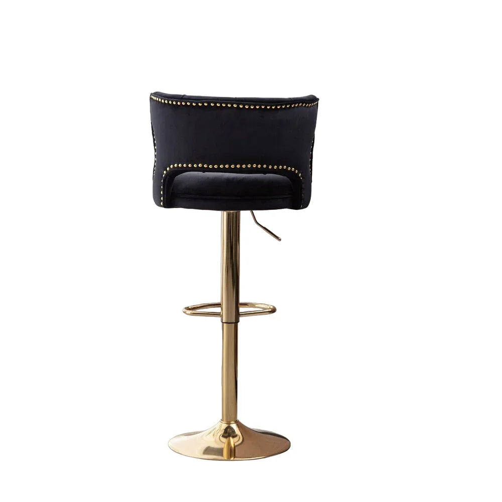 Black Verona Bar Stool - All India Decor