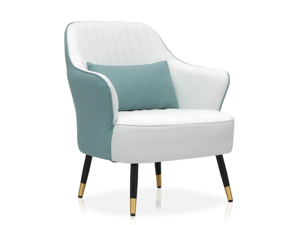 Sage Havya Faux Leather Arm Chair - All India Decor
