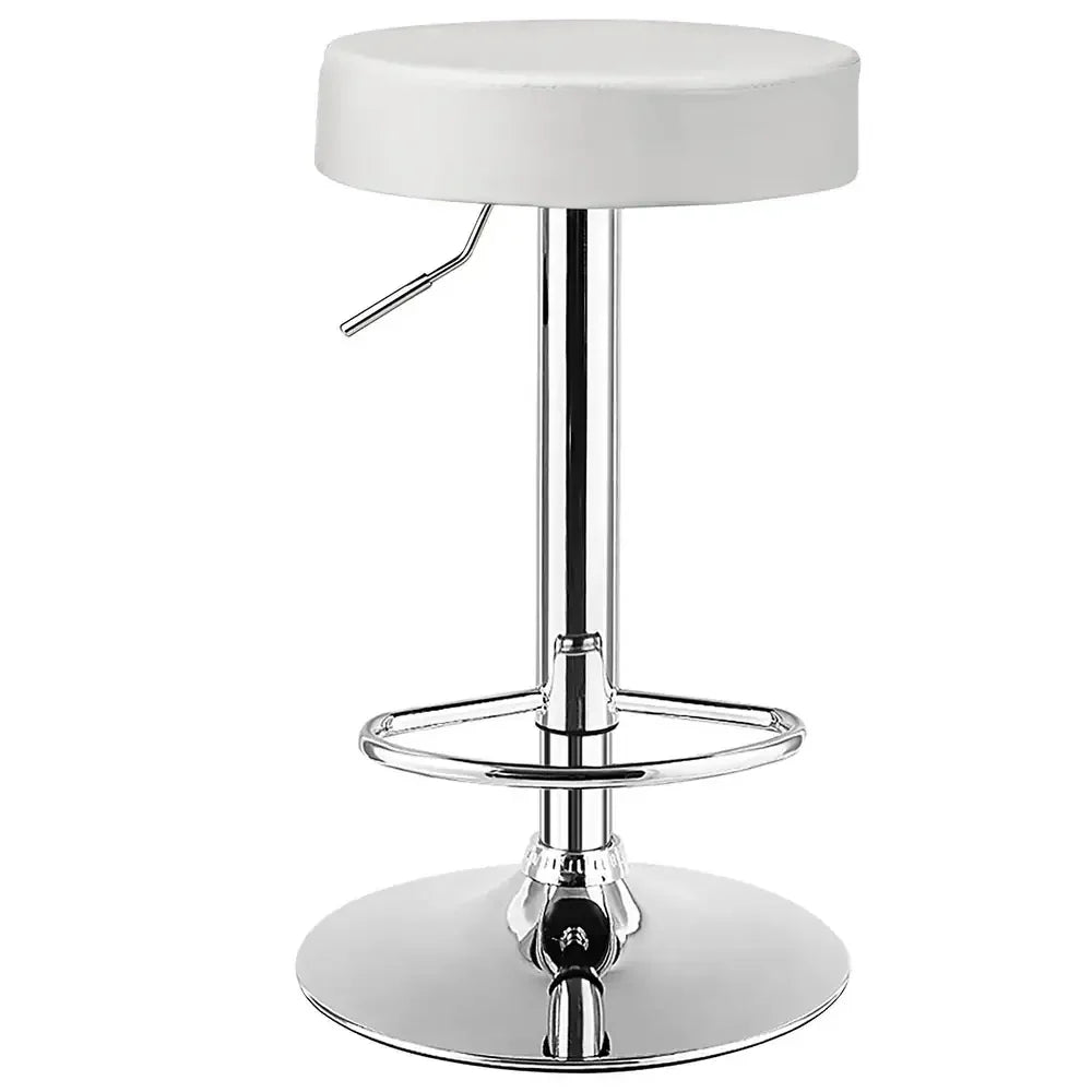 White Linon Bar Stool - All India Decor