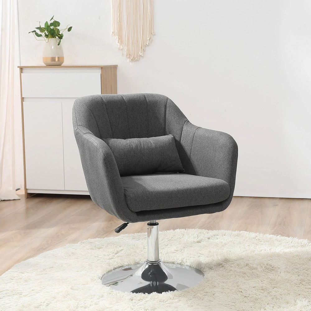 Dark Grey Boyd Swiel Bar Stool/Chair - All India Decor
