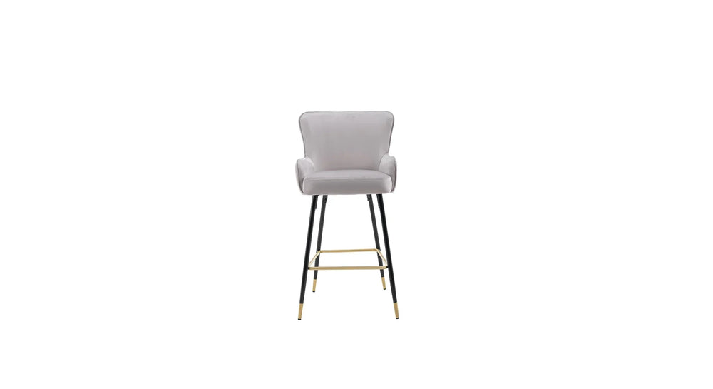 Grey Color Nolen Bar Stool - All India Decor