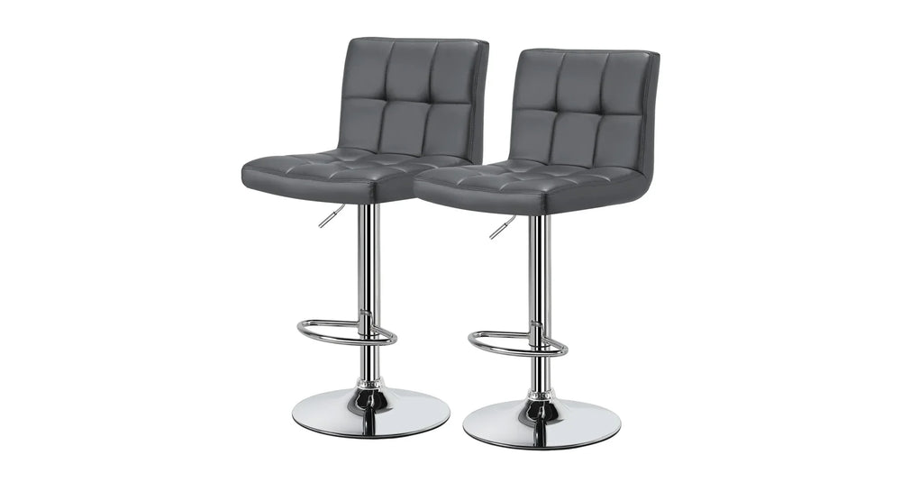 Grey Color Gerrilyn Swiel Adjustable Bar Stool - All India Decor