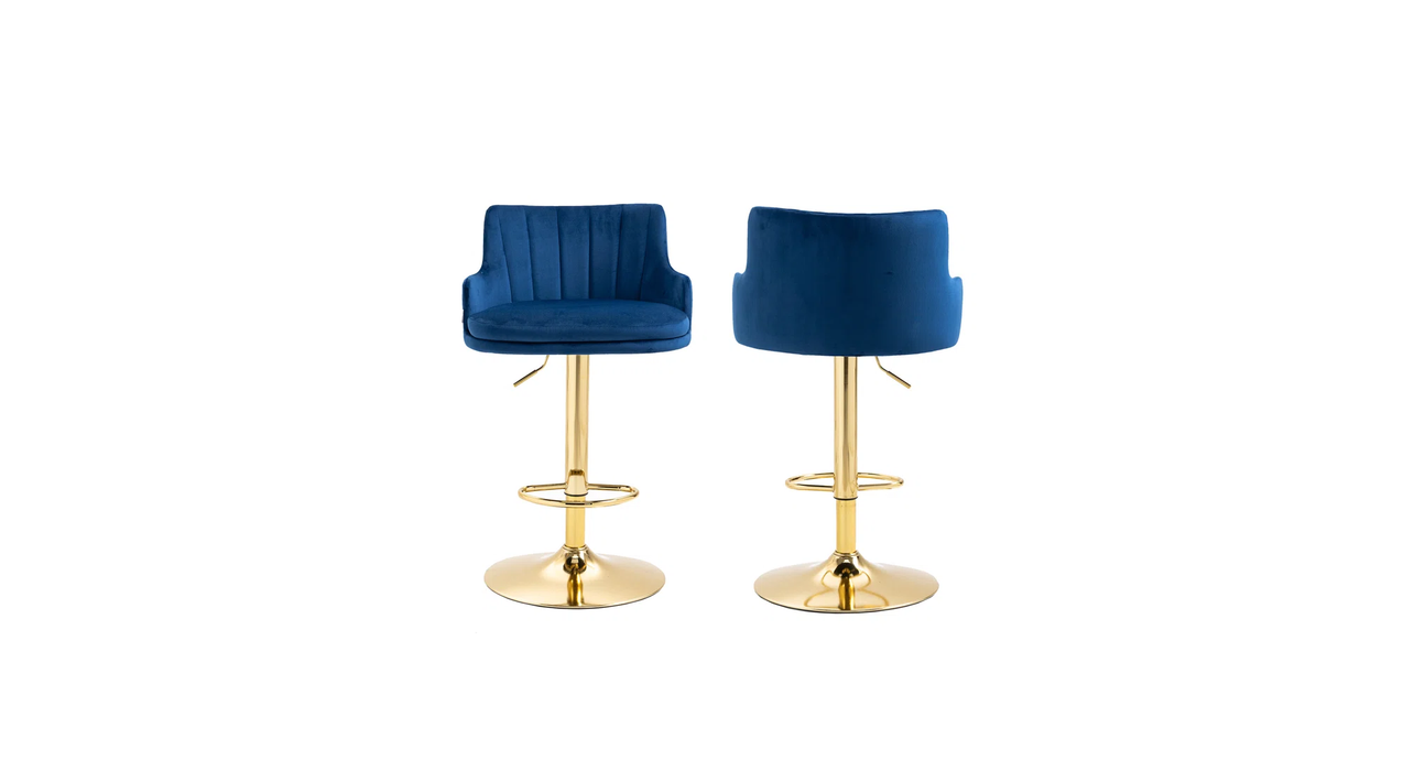 Blue Color Oliver Bar Stool