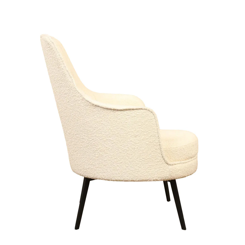 White Bertita Accnet Chair - All India Decor