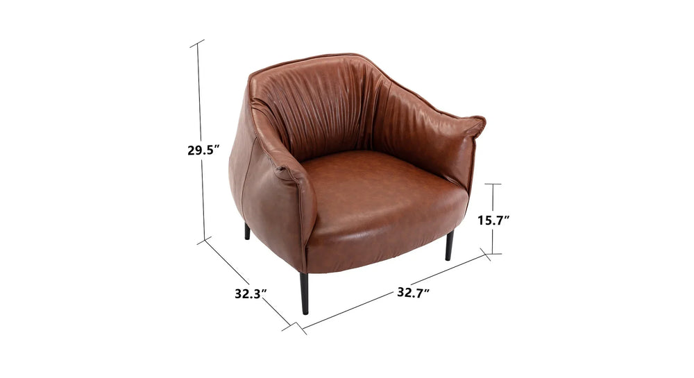 Tan Almeda Accnet Chair - All India Decor