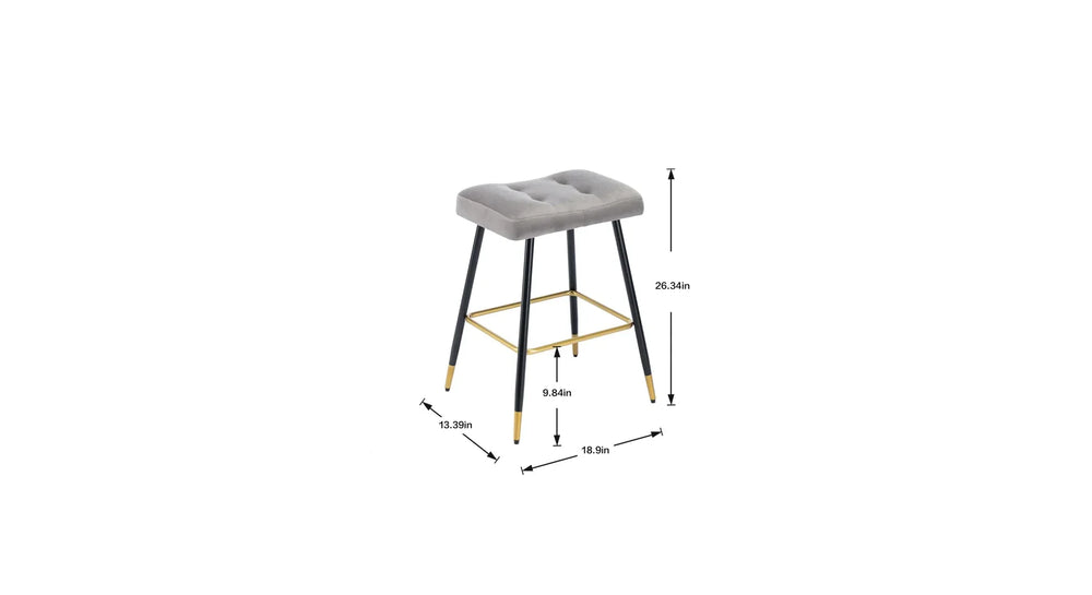 Grey Color Julio Counter Stool - All India Decor
