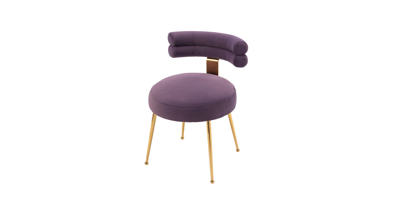 Purple Swizzy Aceent Chair