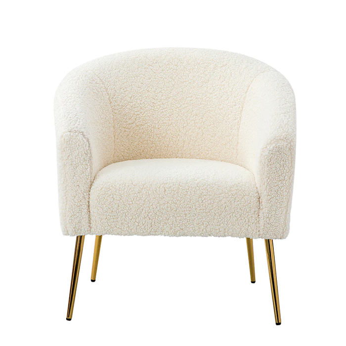 White Herrin Accent Chair