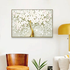 Seasonal Flower Fall Canvas Wall Painting - All India Decor