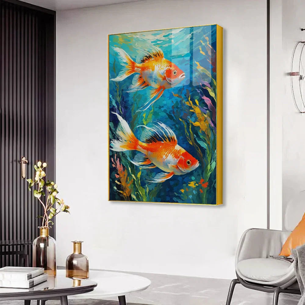 Fish Acrylic Wall Paintings & Arts - All India Decor