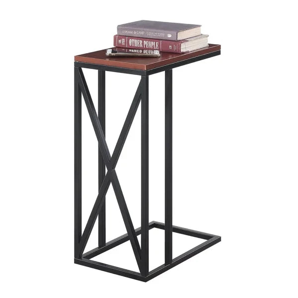 SIDE TABLE IN BLACK AND BROWN COLOR