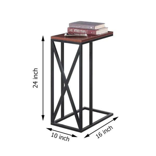 SIDE TABLE IN BLACK AND BROWN COLOR