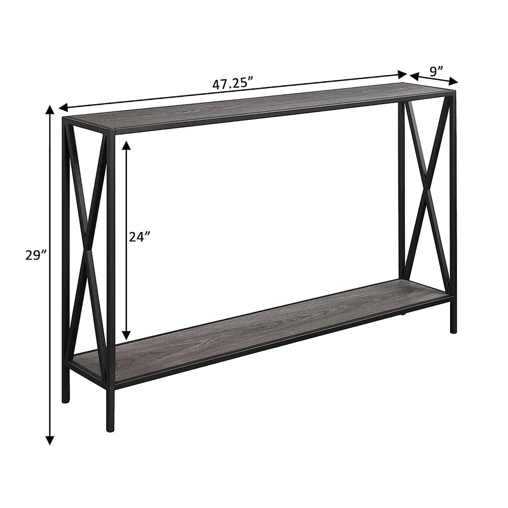 2- Tier Console Metal Table - All India Decor