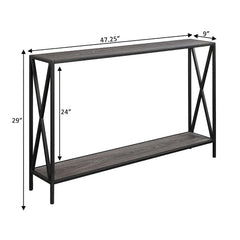 2- Tier Console Metal Table - All India Decor