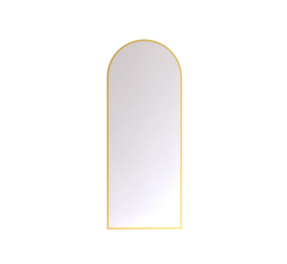 Arched Metal Floor Mirror (Glam Gold) - All India Decor