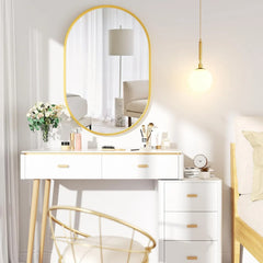 Oval Mirror for Bedroom Entryway - All India Decor