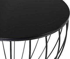 Hourglass Shape, Modern Accent Nightstand for Living Room - All India Decor