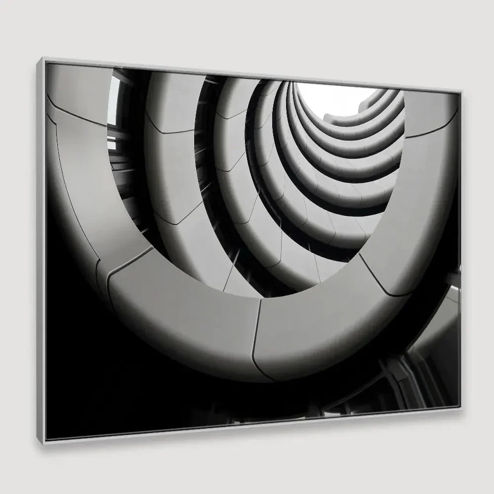 Contemporary Architectural underside Balconies view Framed Wall Art - All India Decor