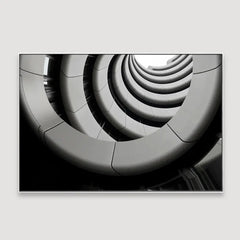 Contemporary Architectural underside Balconies view Framed Wall Art - All India Decor