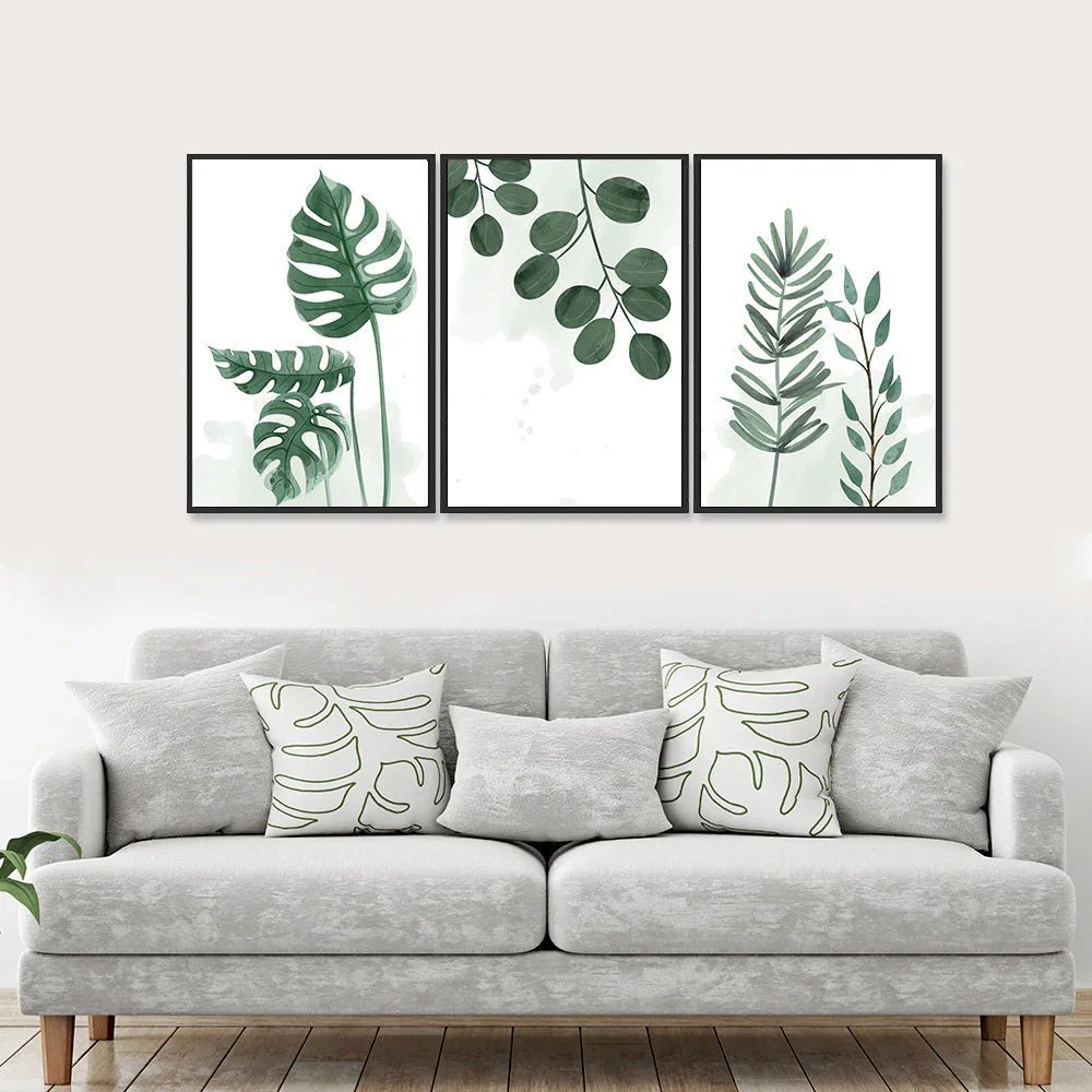 Leaf Art Wall Frame Set of 3 - All India Decor