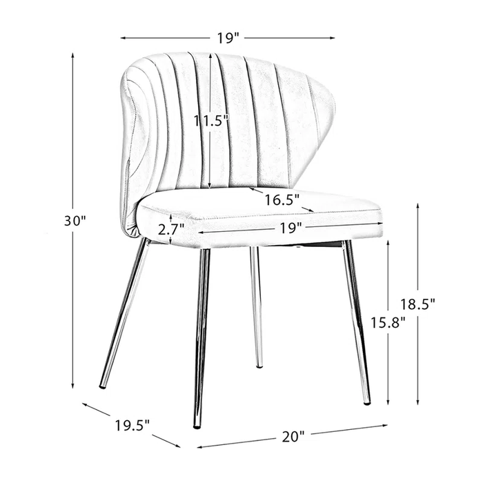 Orange Chimene Accent Chair