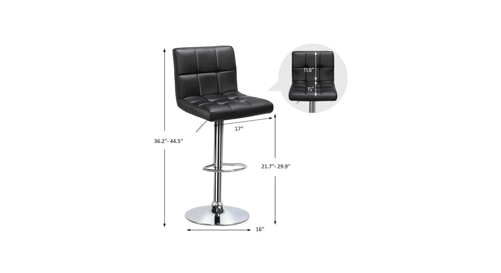 Grey Color Gerrilyn Swiel Adjustable Bar Stool - All India Decor