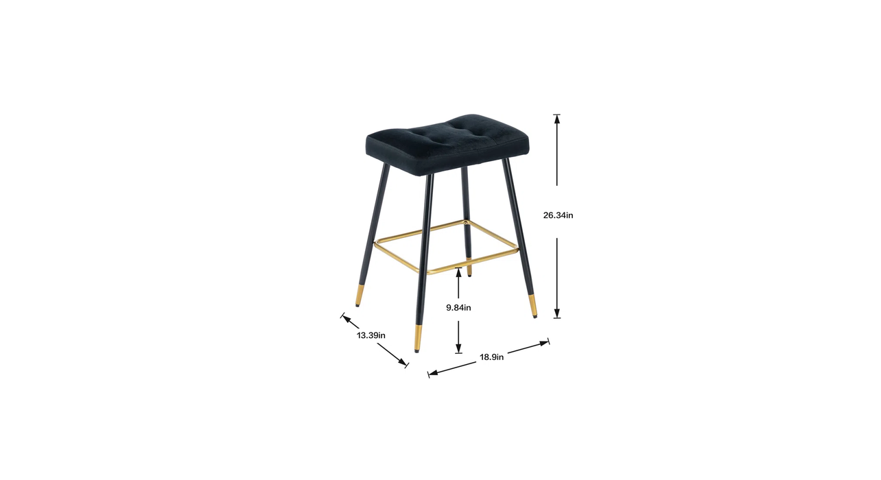 Black Color Julio Counter Stool