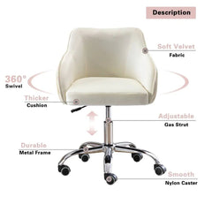 Beige Leisel Task Chair - All India Decor