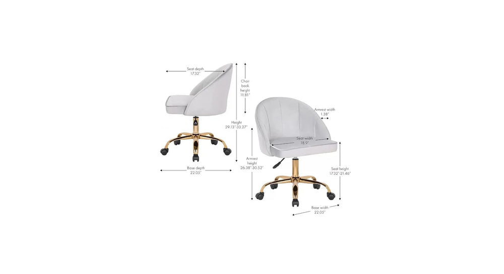 Grey Hindmen Task Chair - All India Decor