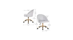 Grey Hindmen Task Chair - All India Decor
