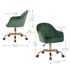 Green Aurora Task Chair - All India Decor