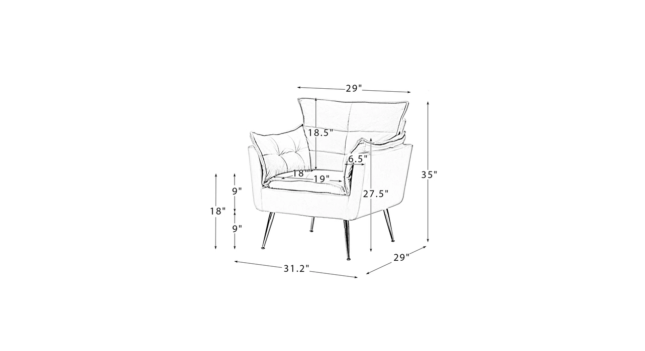 Green Fyn Accent Chair