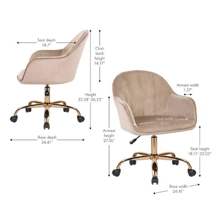 Brown Aurora Task Chair