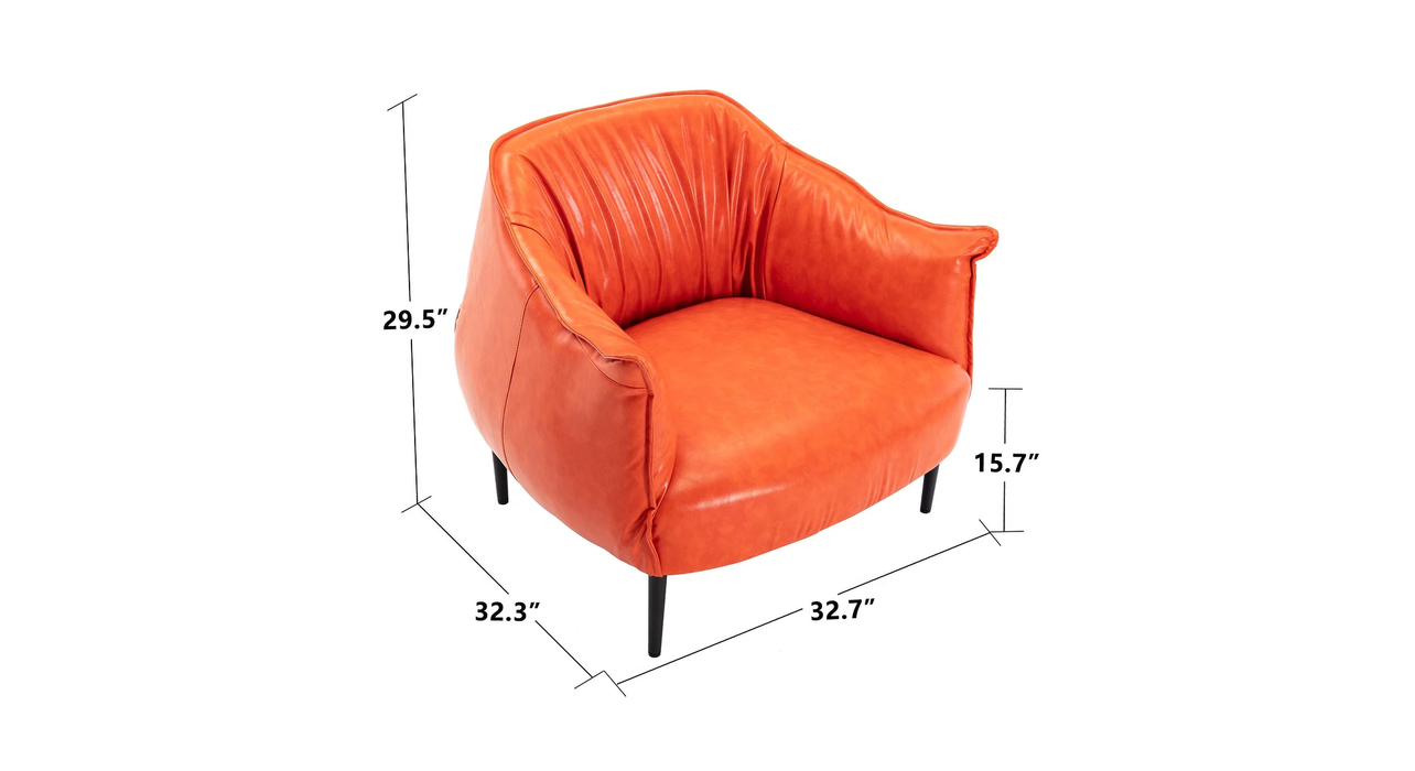 Orange Almeda Accnet Chair