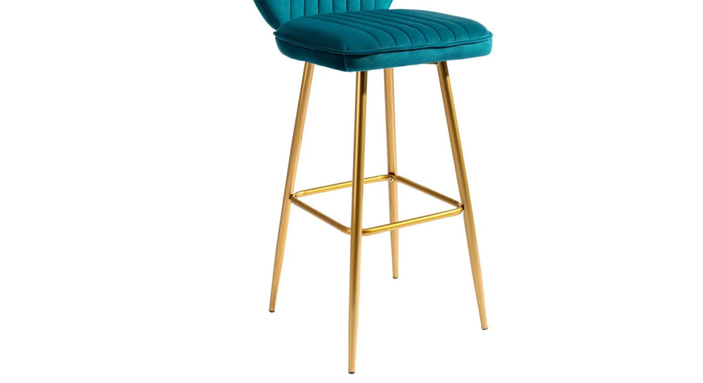 Teal Color Rafael Bar Stool - All India Decor