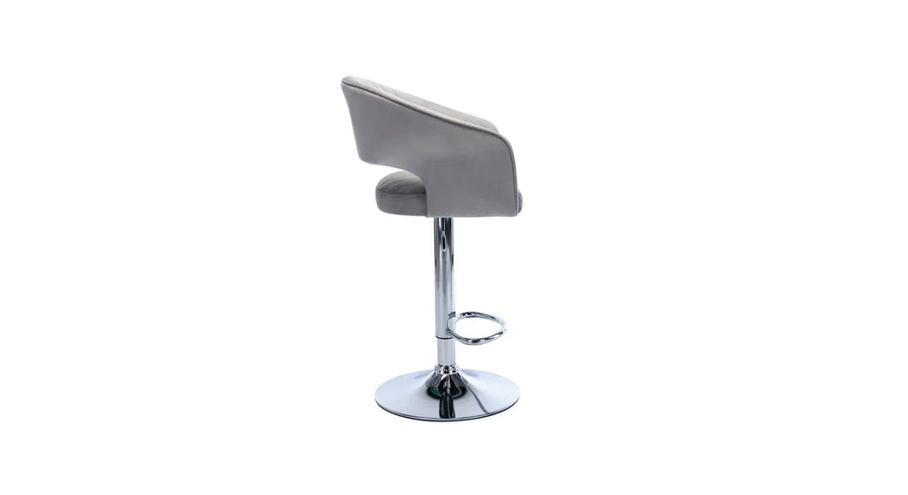 Grey Color Dee Swiel Adjustable Bar Stool - All India Decor
