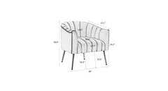 Orange Jella Accent Chair - All India Decor