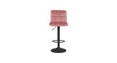 Pink Color Neo Swiel Adjustable Bar Stool - All India Decor