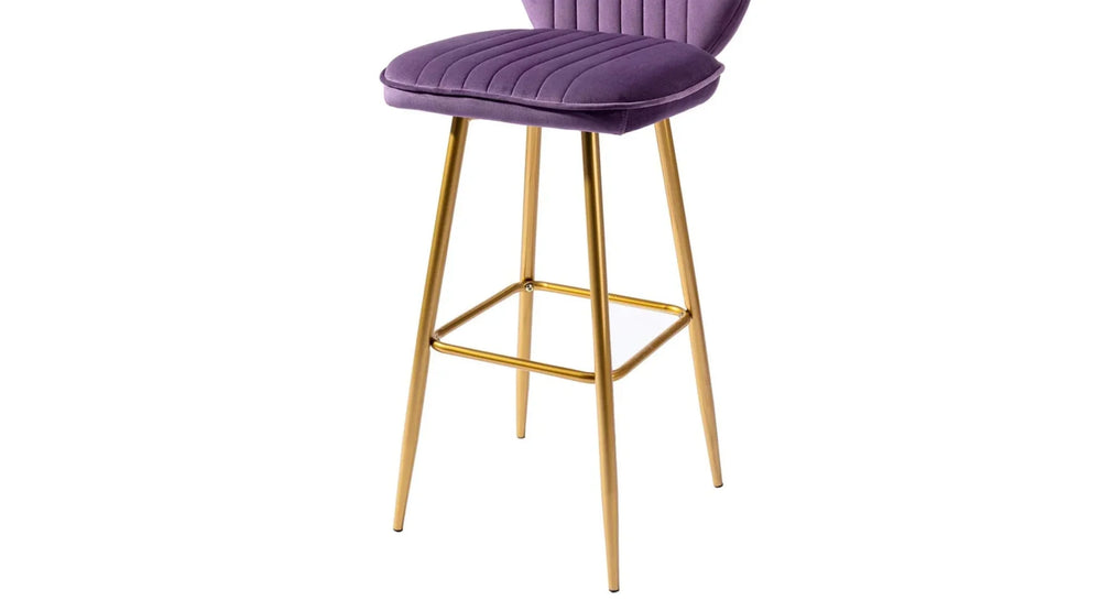 Purple Color Rafael Bar Stool - All India Decor