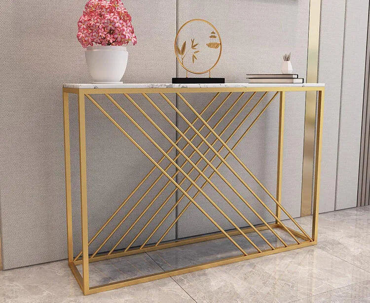 Metal Console table in Pipe Design