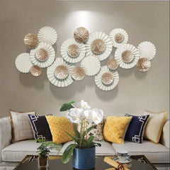 White and Gold Wall Decoration for Housewarming - All India Decor